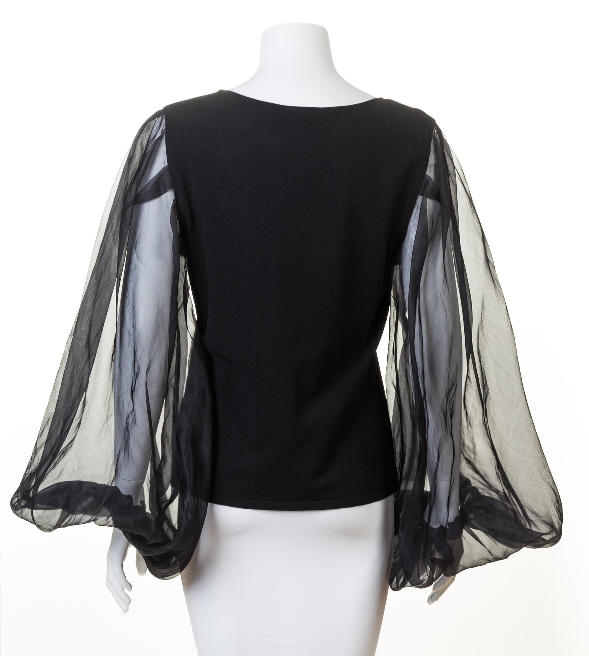 A Valentino Black Sweater, No size.
