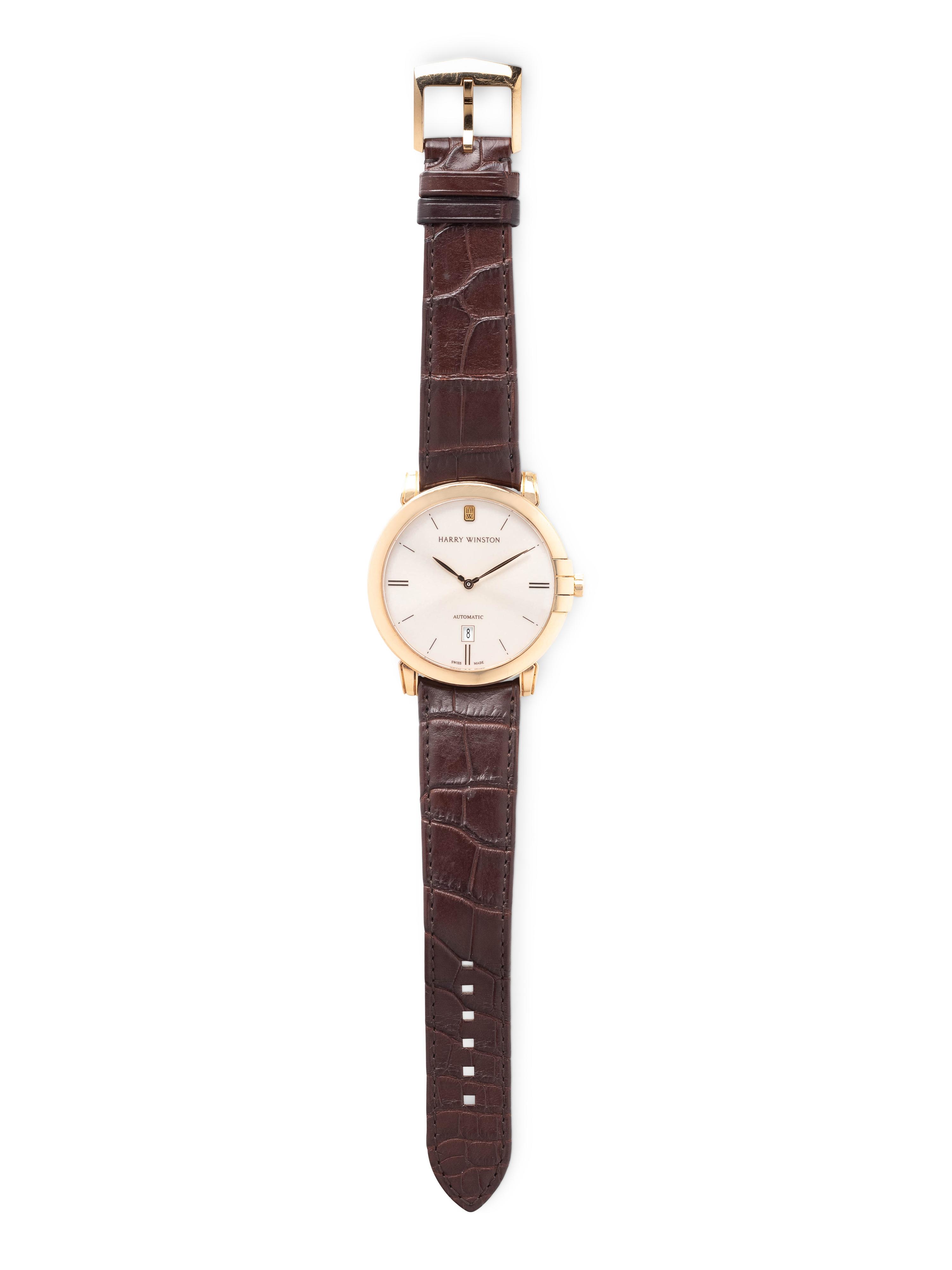 HARRY WINSTON, REF. 42RR001 18K PINK GOLD 'MIDNIGHT' WRISTWATCH
