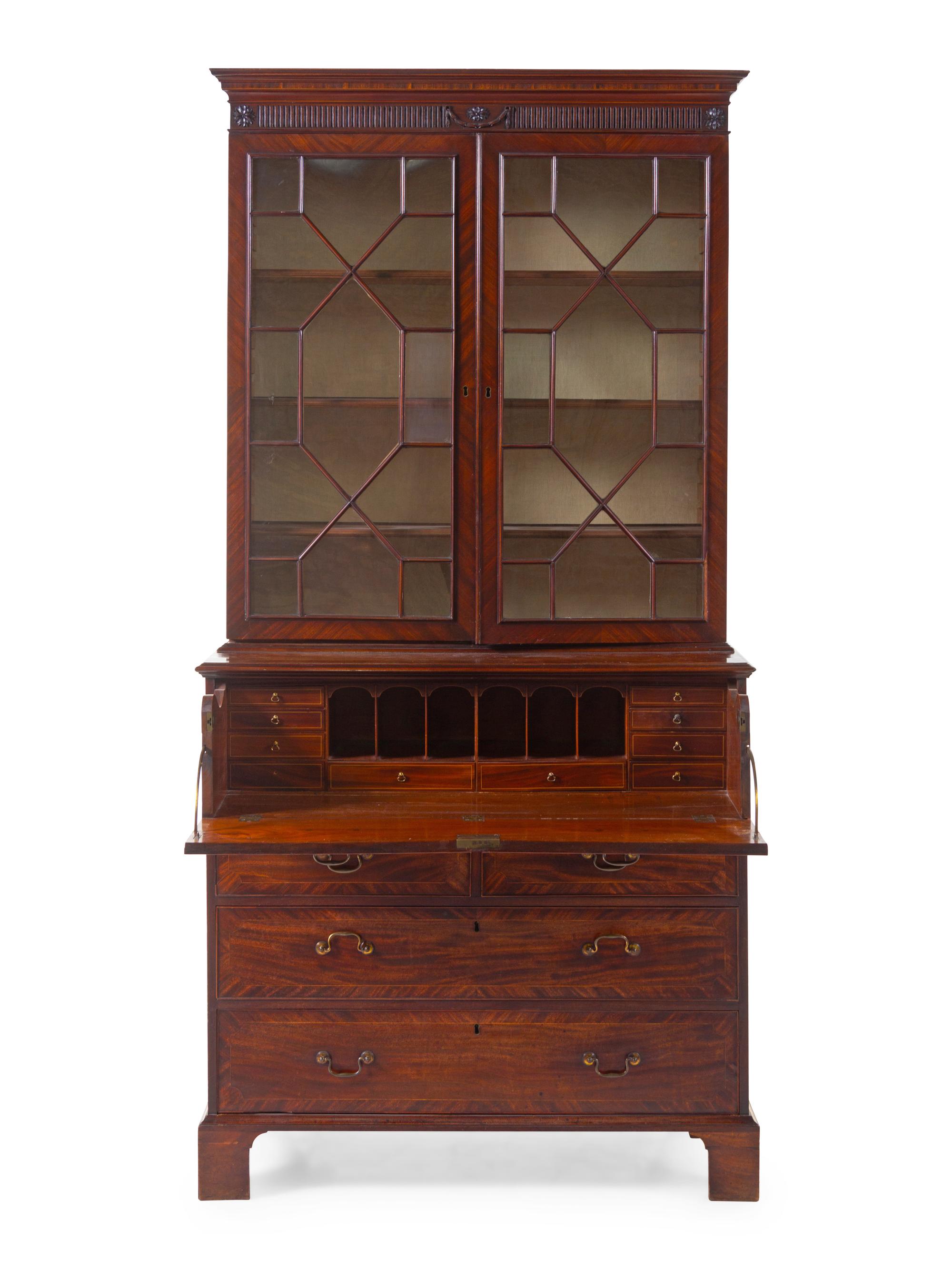 A George III Style Mahogany Butler's Secretary