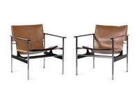 Pair of Sling Chairs, model 657, Knoll, USA