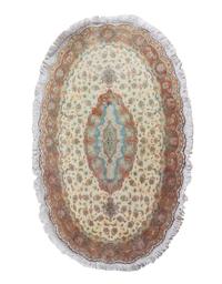 A Tabriz Wool and Silk Rug