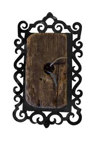 A Wrought Iron Door Bell Button 4.5" W x 1.25" D x 7.5" H, — Argentina, Circa 1900