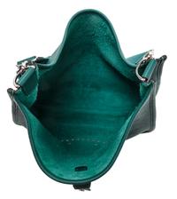 An Hermes Malachite Green Evelyne III GM Handbag, 13" x 12" x 3".