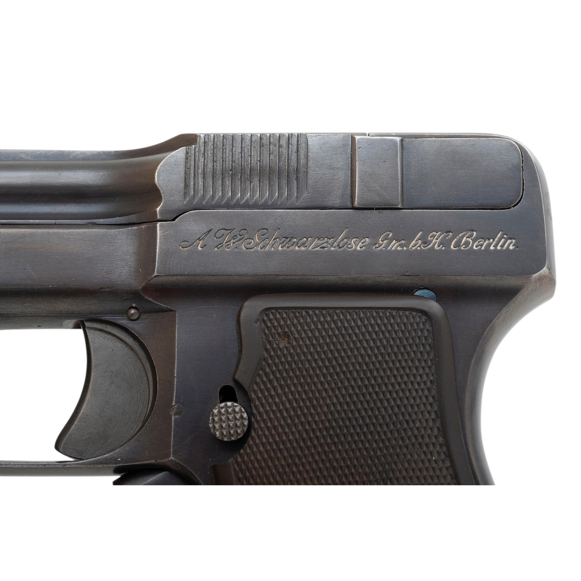 **Rare German Schwarzlose Model 1909 (1908) Blow Forward Pistol Restored by Gale Morgan