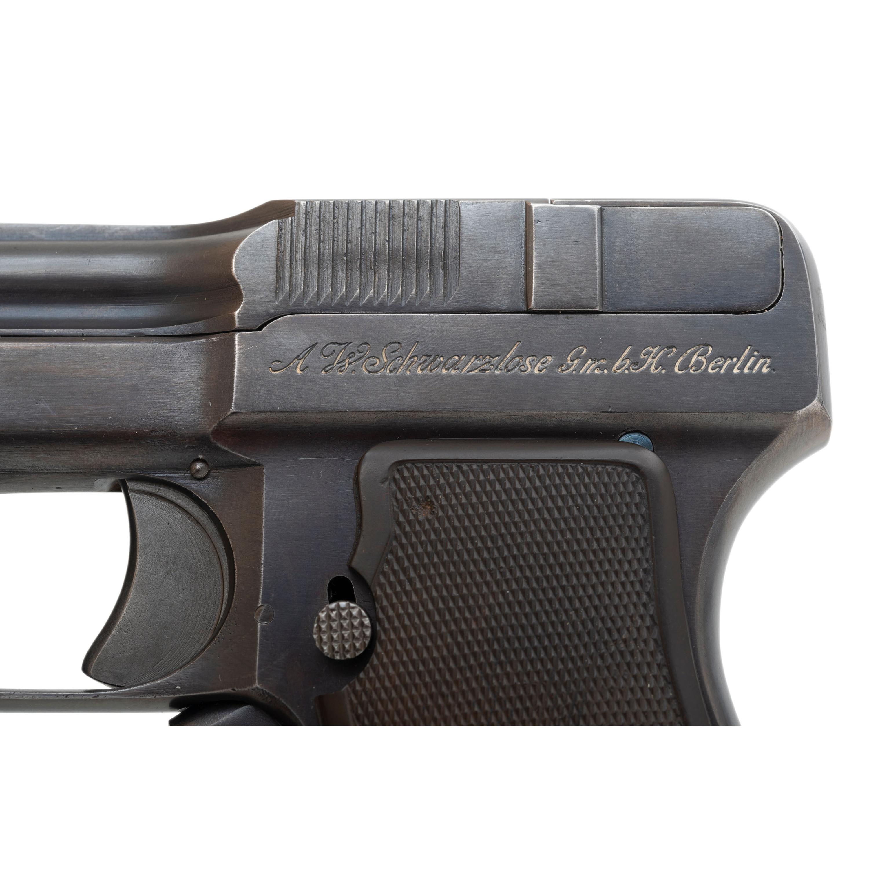 **Rare German Schwarzlose Model 1909 (1908) Blow Forward Pistol Restored by Gale Morgan