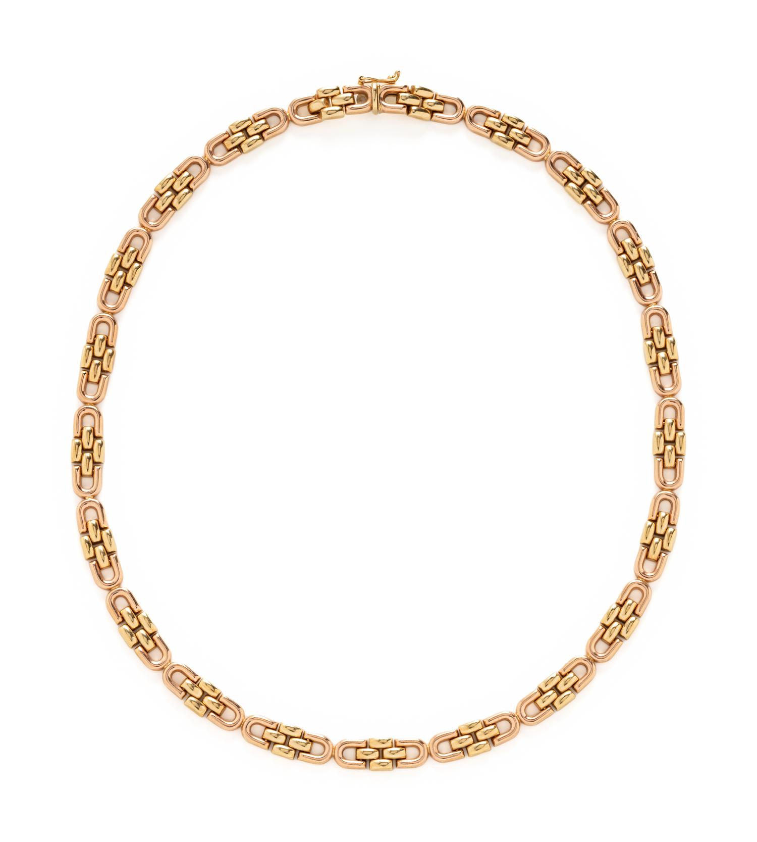 BICOLOR GOLD NECKLACE