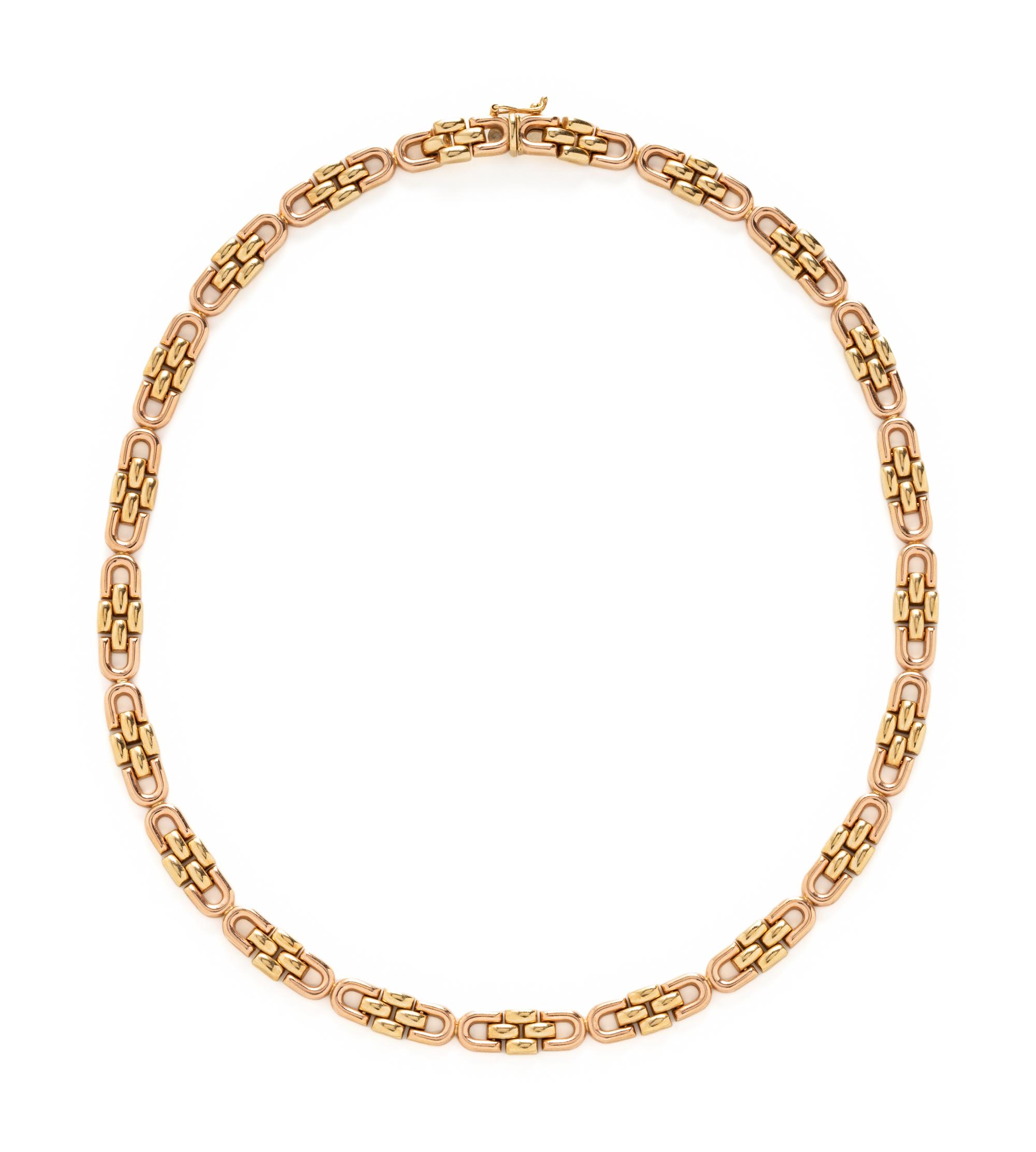 BICOLOR GOLD NECKLACE