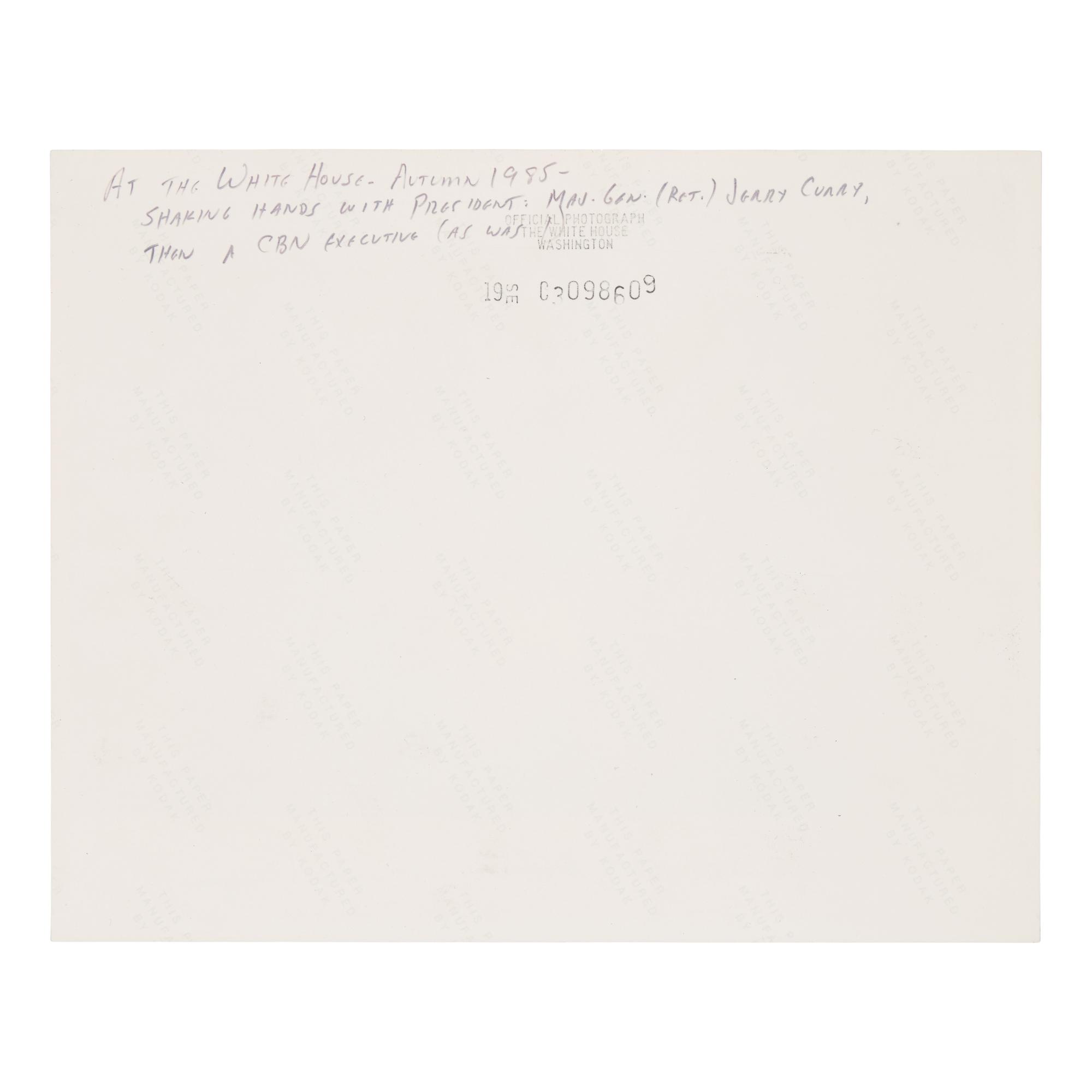 [Presidential] Reagan, Ronald. Signed photograph