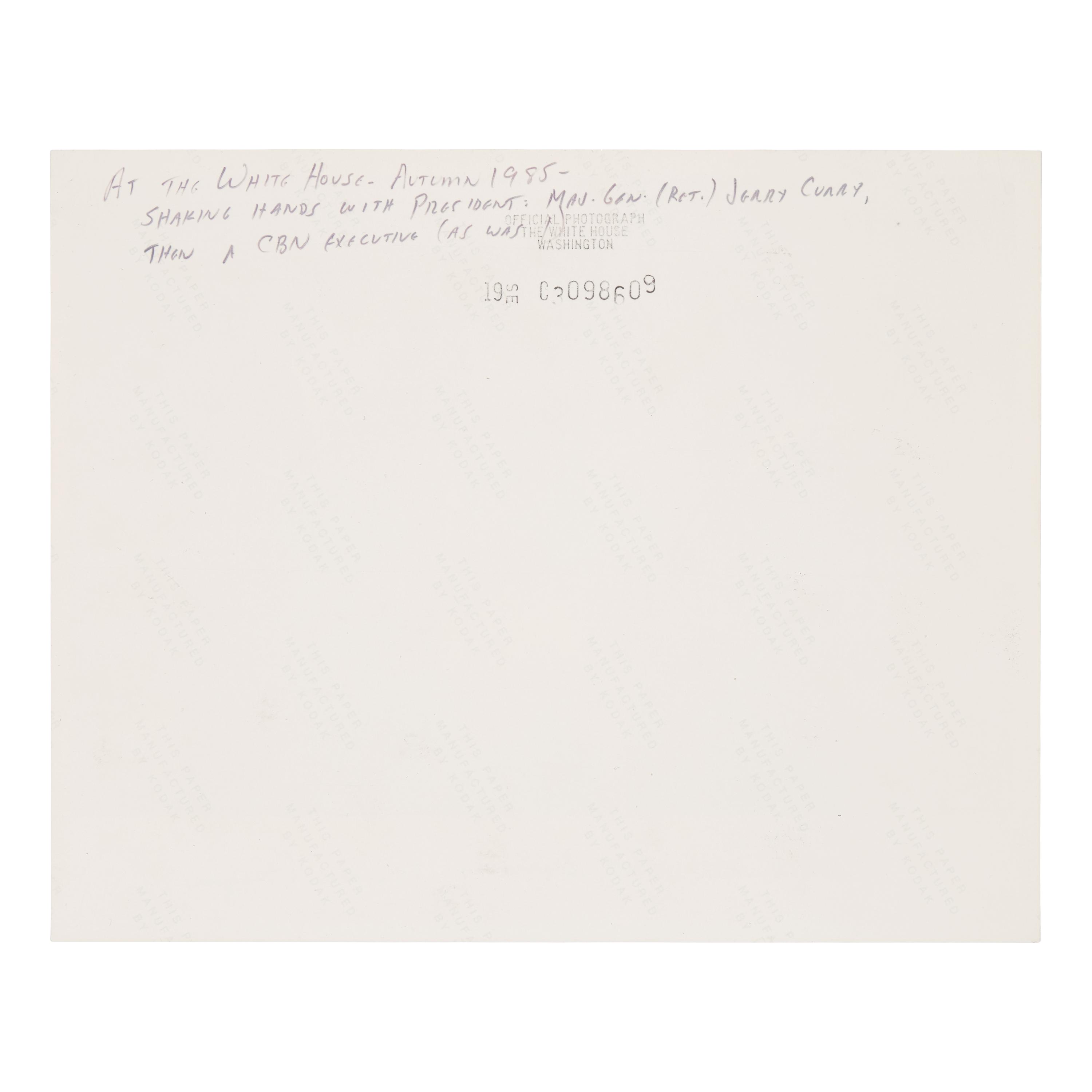 [Presidential] Reagan, Ronald. Signed photograph