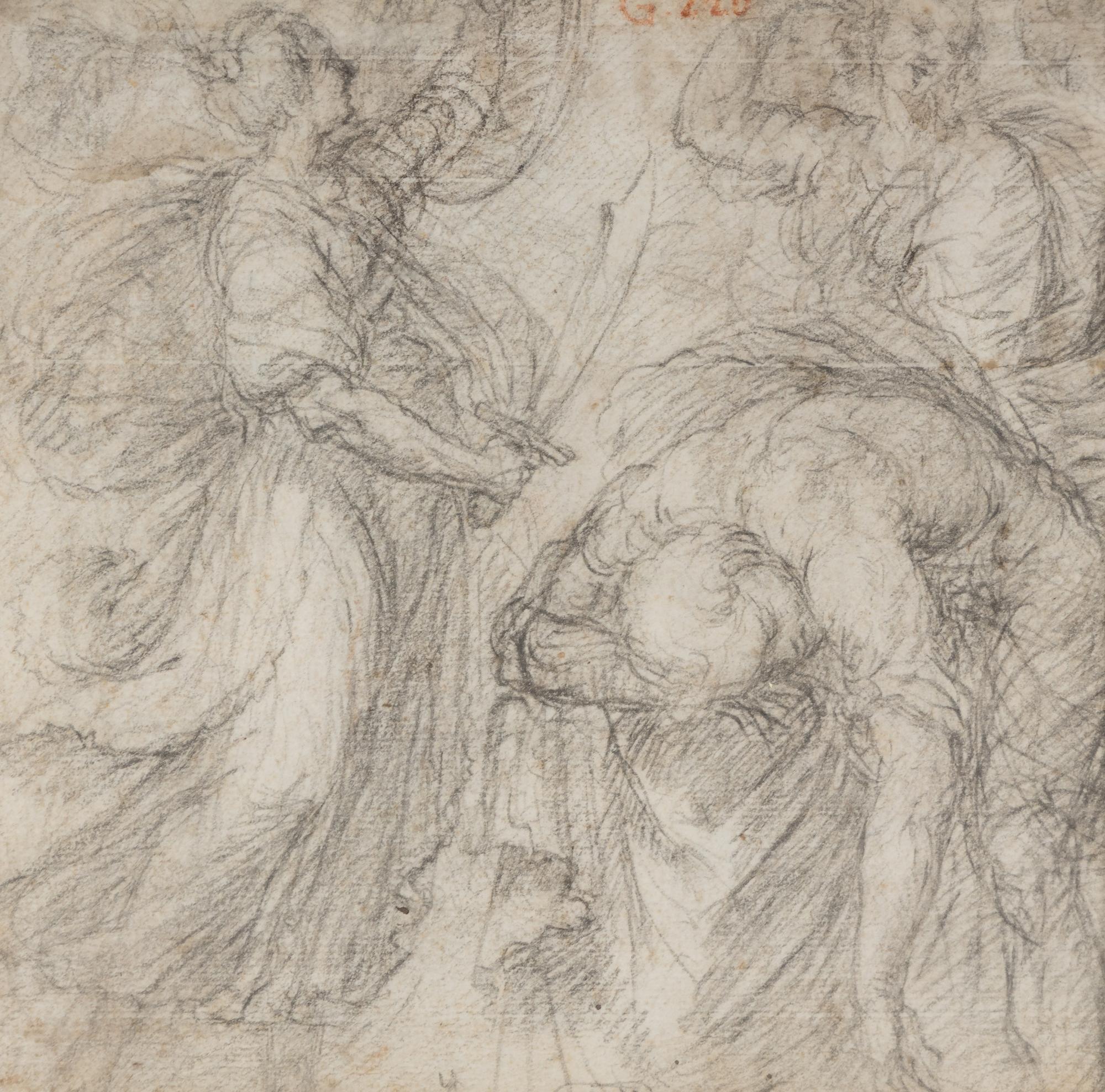 Christ Healing the Sick (a double-sided drawing)