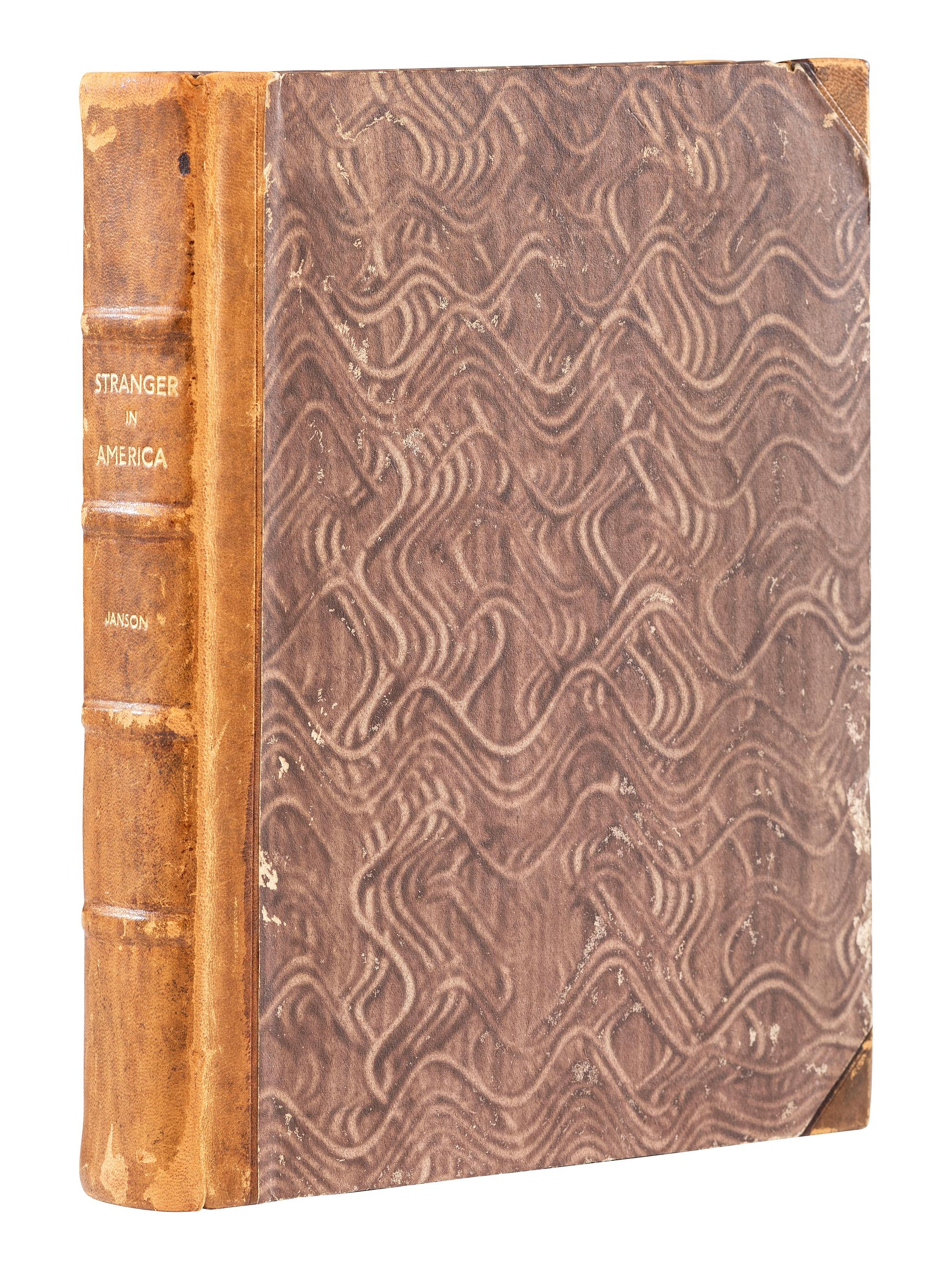 American Travel, Exploration & Expansion JANSON, Charles William. The Stranger in America . London: James Cundee, Albion Press, 1807.