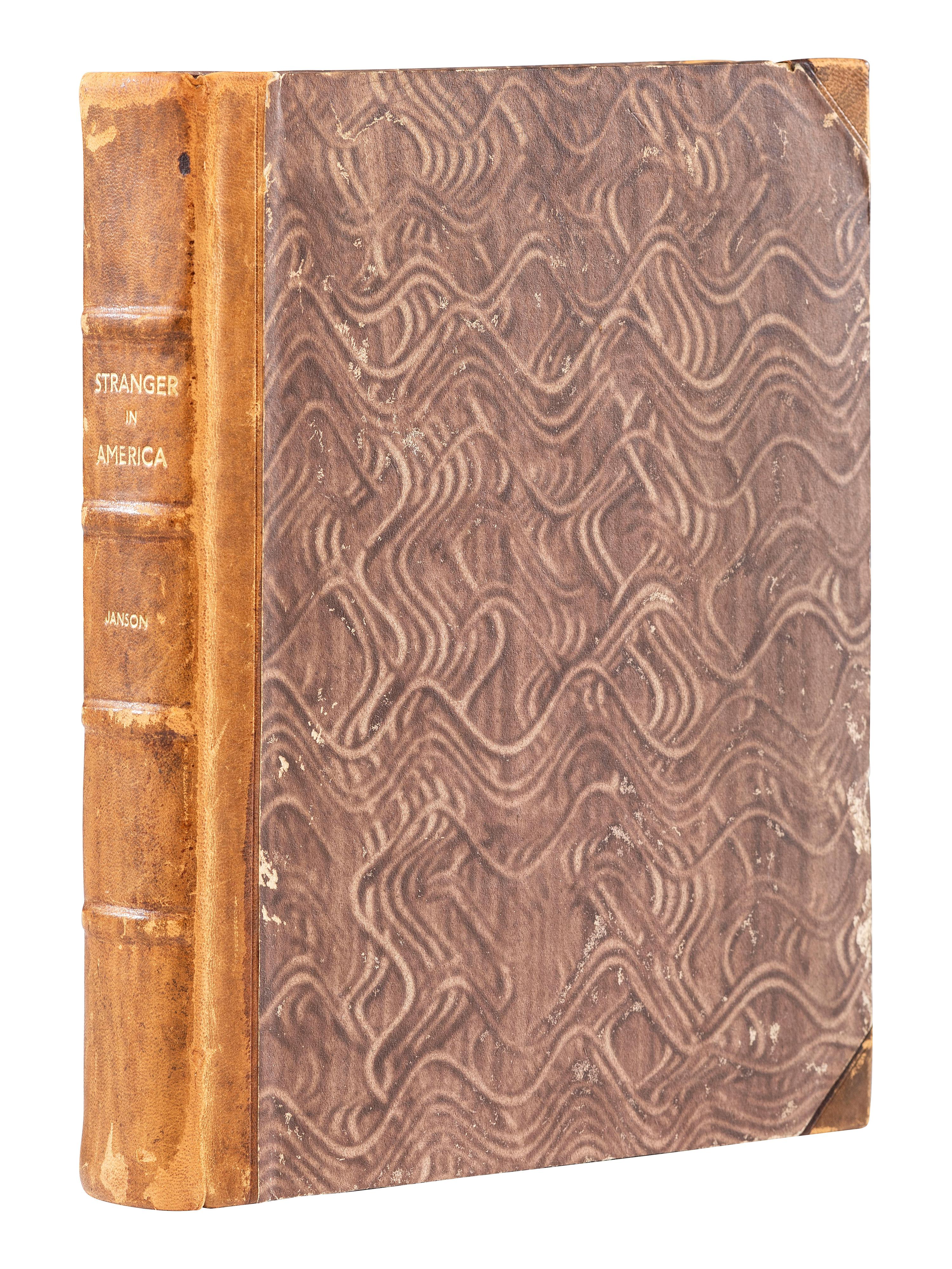 American Travel, Exploration & Expansion JANSON, Charles William. The Stranger in America . London: James Cundee, Albion Press, 1807.