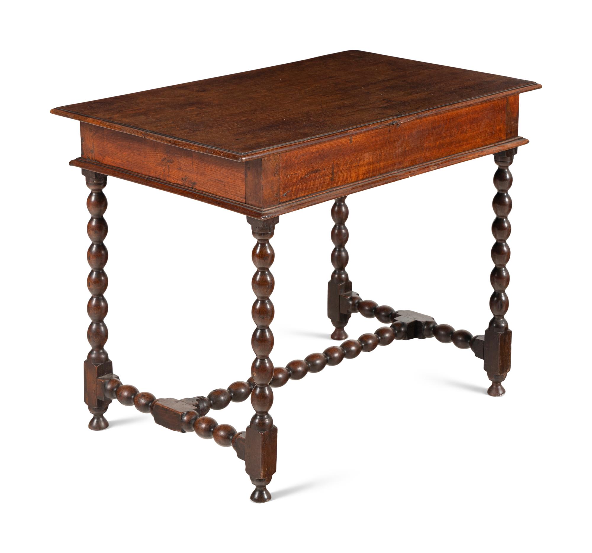 A William and Mary Oak Side Table