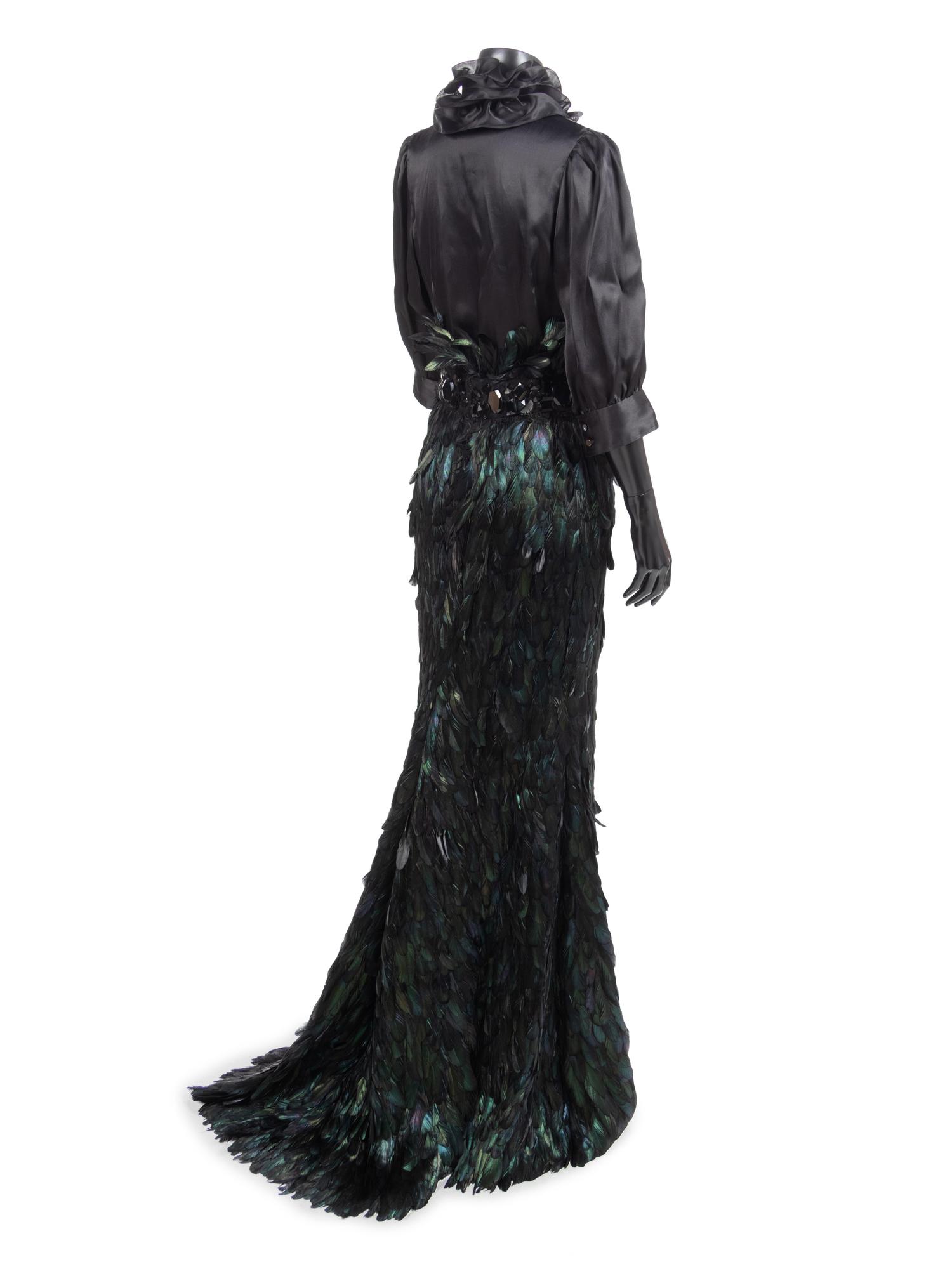 Naeem Khan Black Feather Ensemble, 1990-2000s
