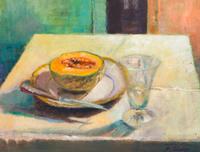 Still-Life of a Cantaloupe