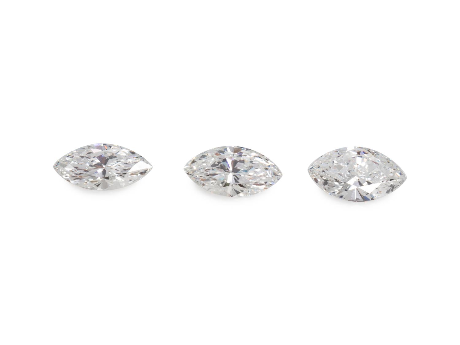 COLLECTION OF MARQUISE CUT DIAMONDS