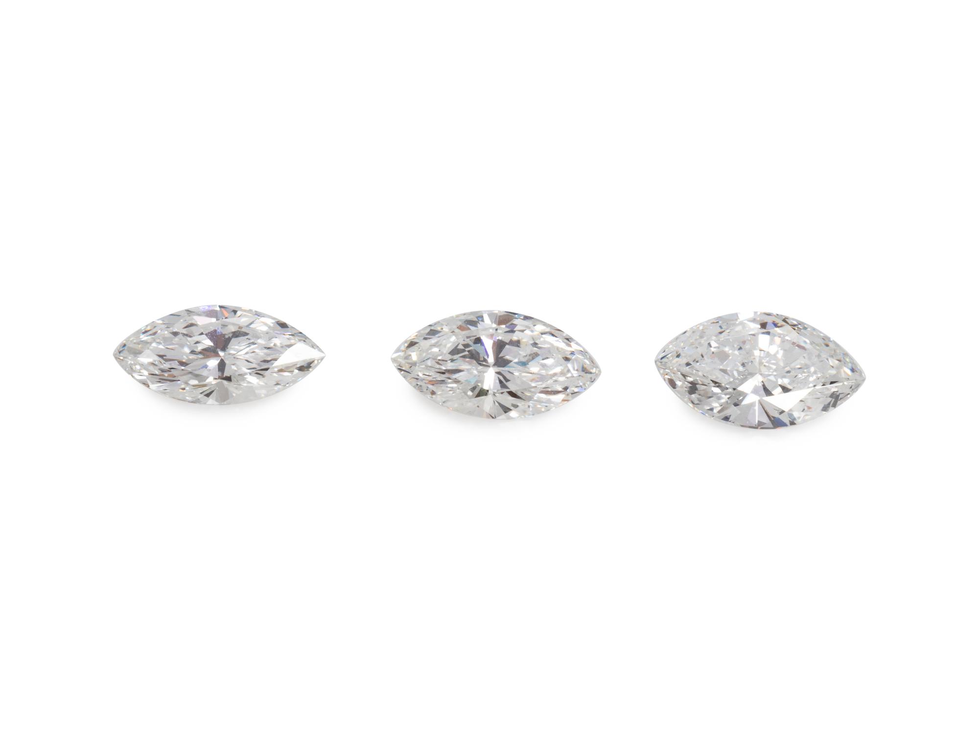COLLECTION OF MARQUISE CUT DIAMONDS