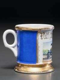 A Quarryman's Porcelain Occupational Shaving Mug Belonging to Ralph DeMagistris