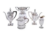 Five American Silver Table Wares