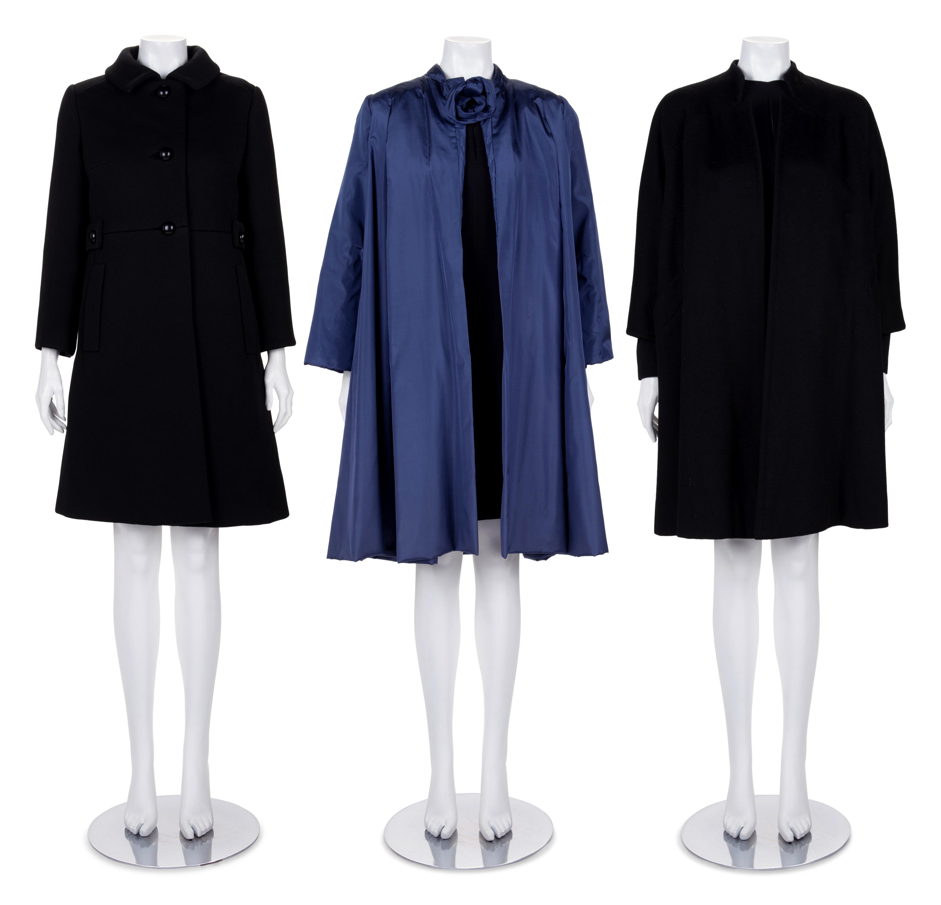 Three Christian Dior Coats, Including One Haute Couture, 1950s-60s