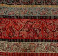 An Indian Paisley Wool Coverlet and Six Pillows
