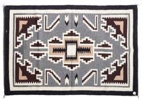 Contemporary Navajo Two Grey Hills Rug 28 x 45 inches