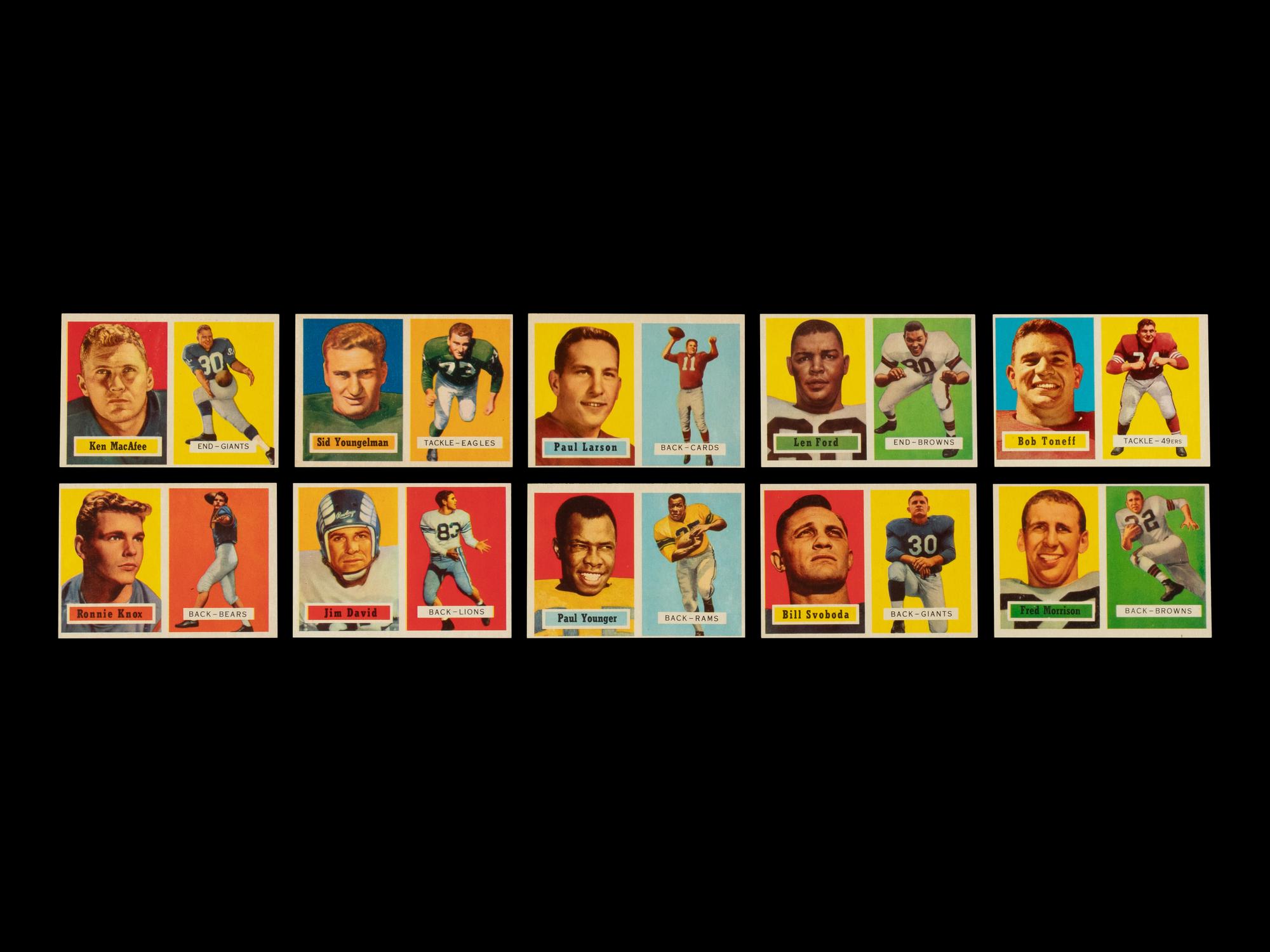 A Near Set of 1957 Topps Football Cards (150/154)