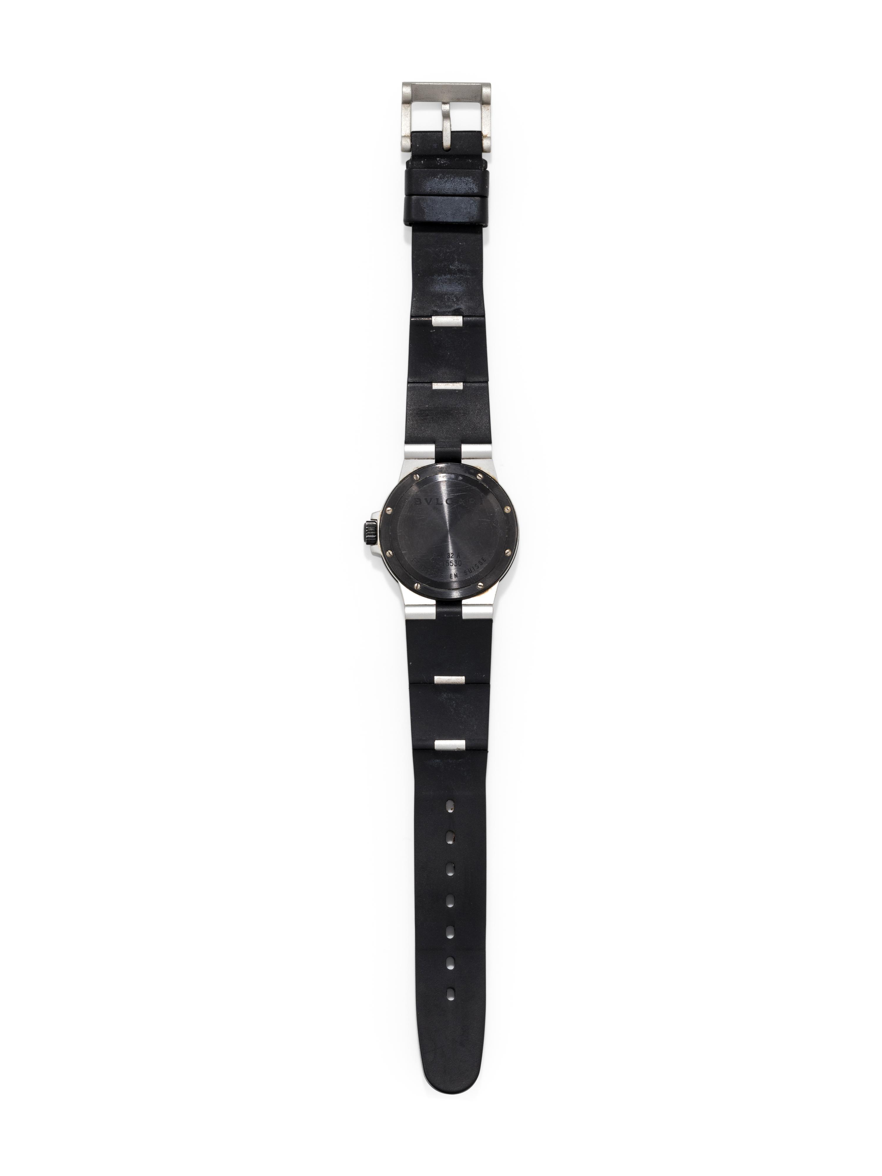 BVLGARI, ALUMINUM REF. AL32A 'DIAGONO' WRISTWATCH