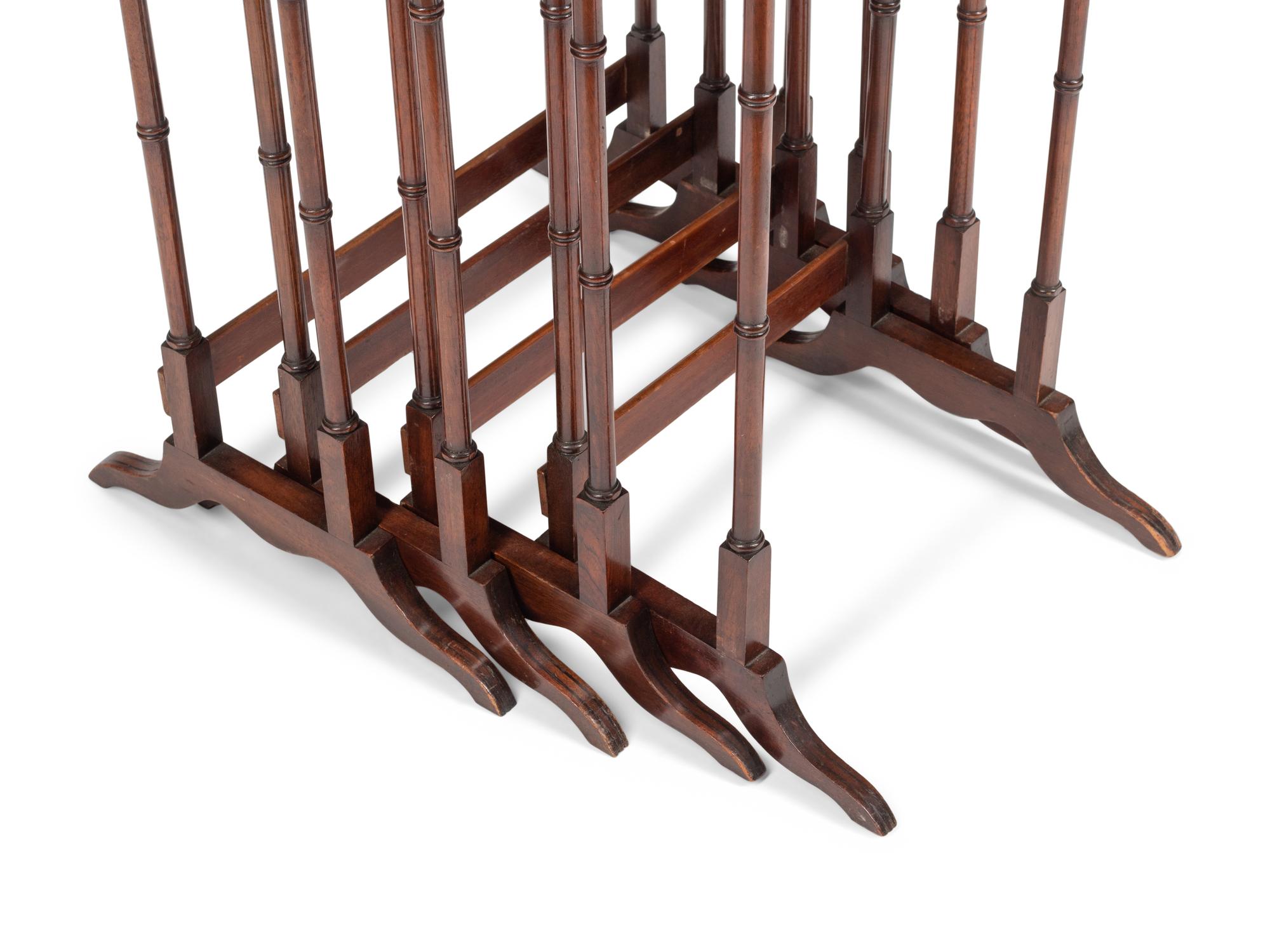 A Set of Four Edwardian Mahogany Nesting Tables