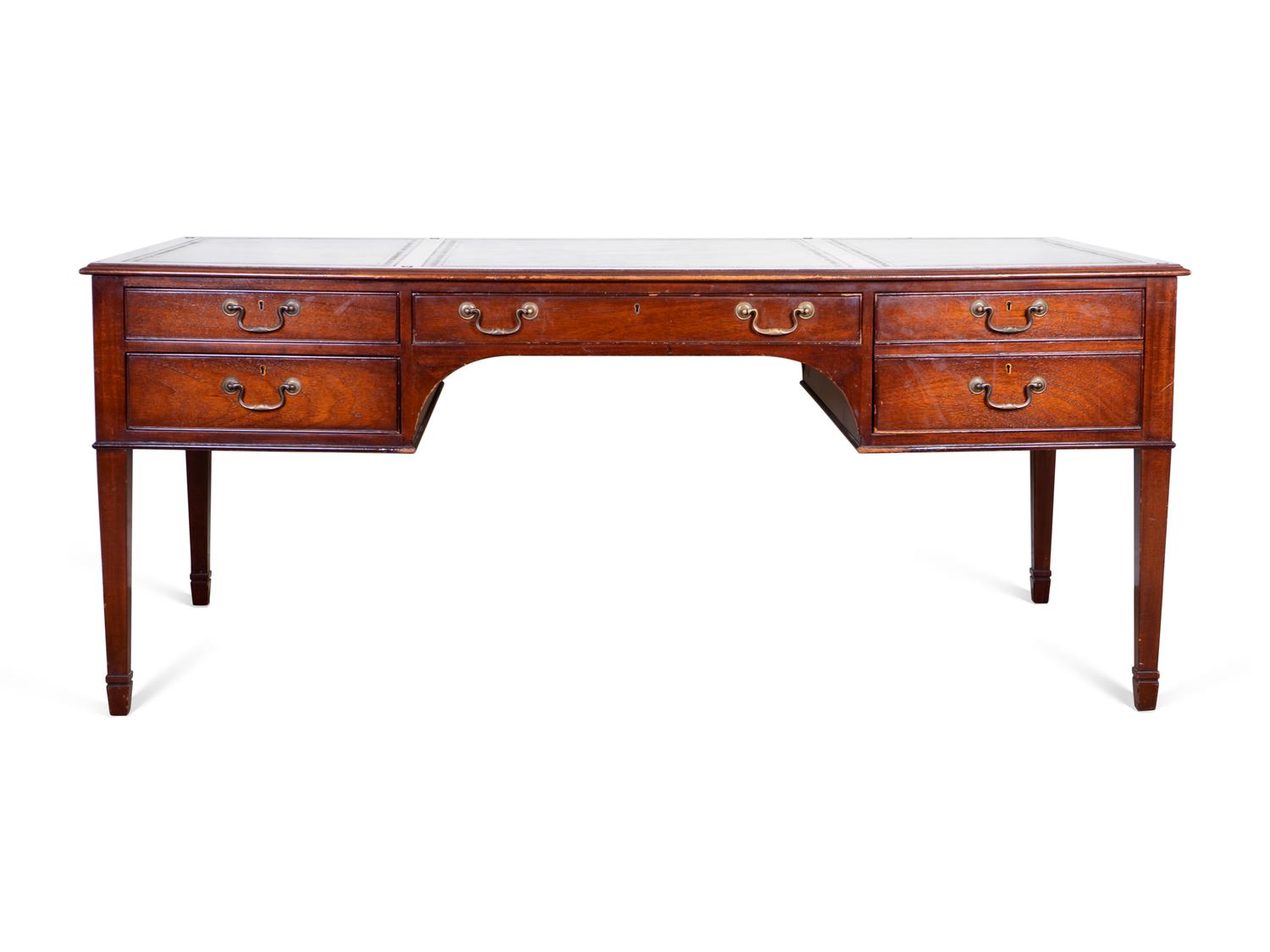A George III Style Mahogany Desk