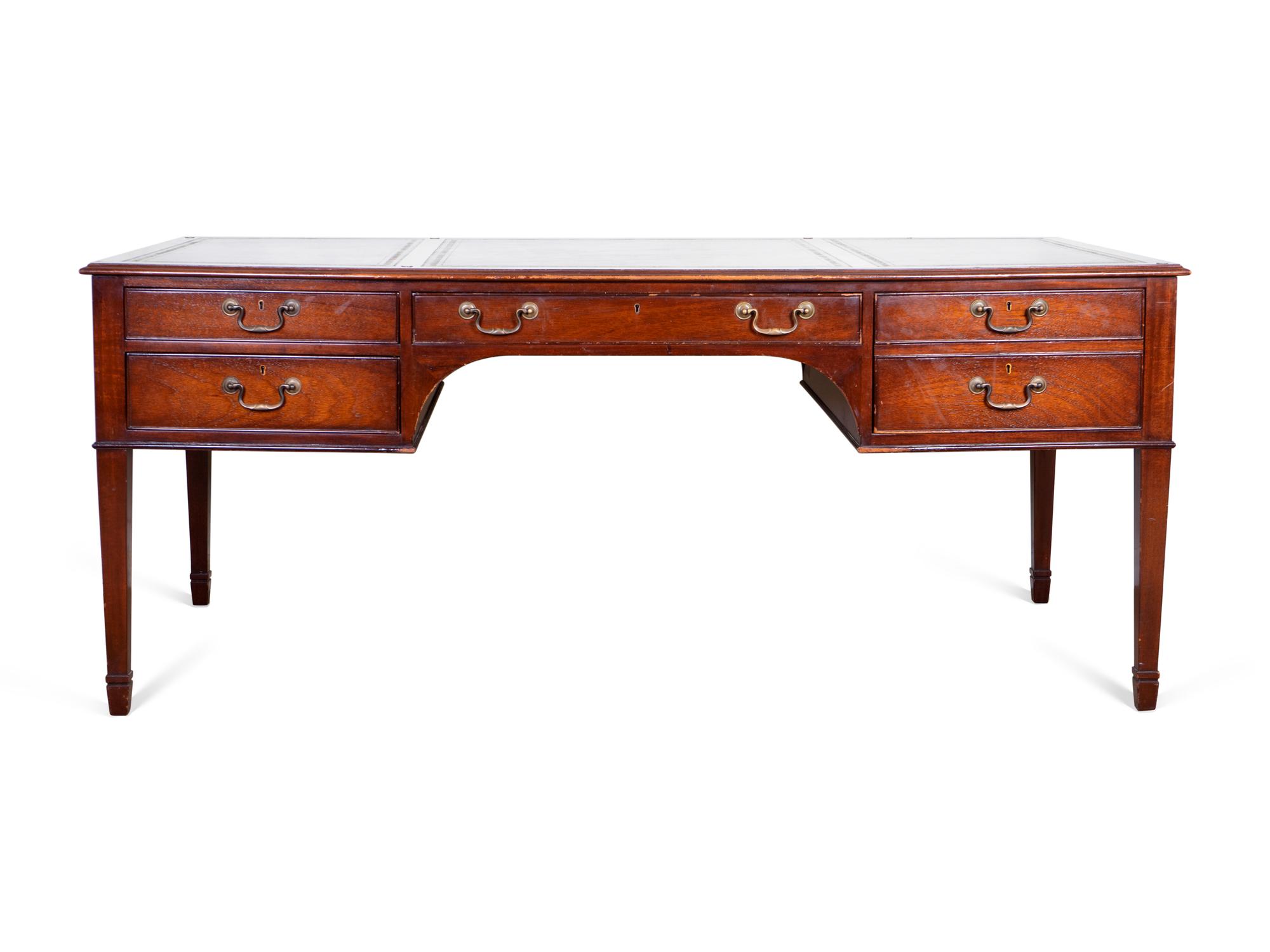 A George III Style Mahogany Desk