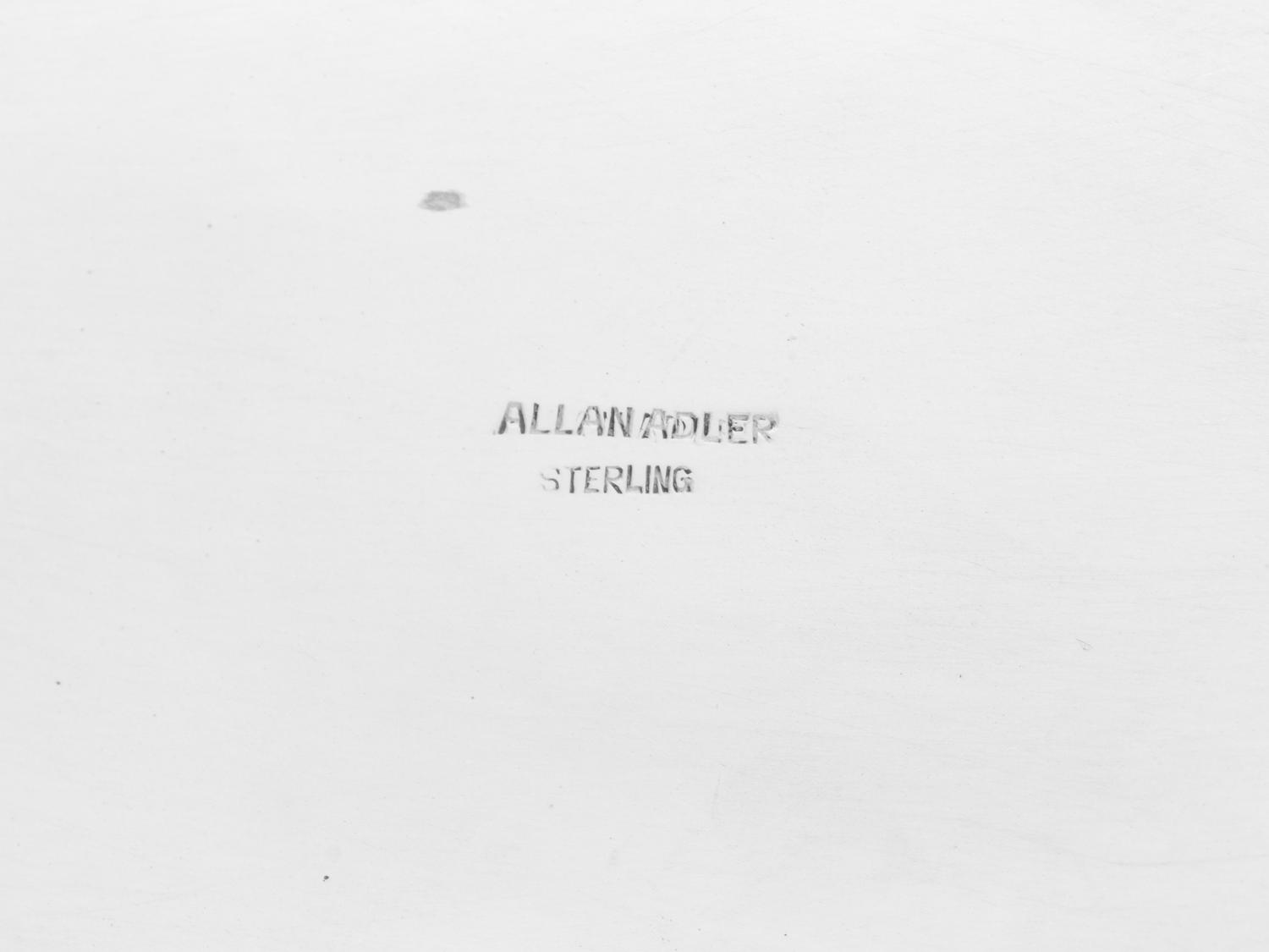 An Allan Adler Silver Dish