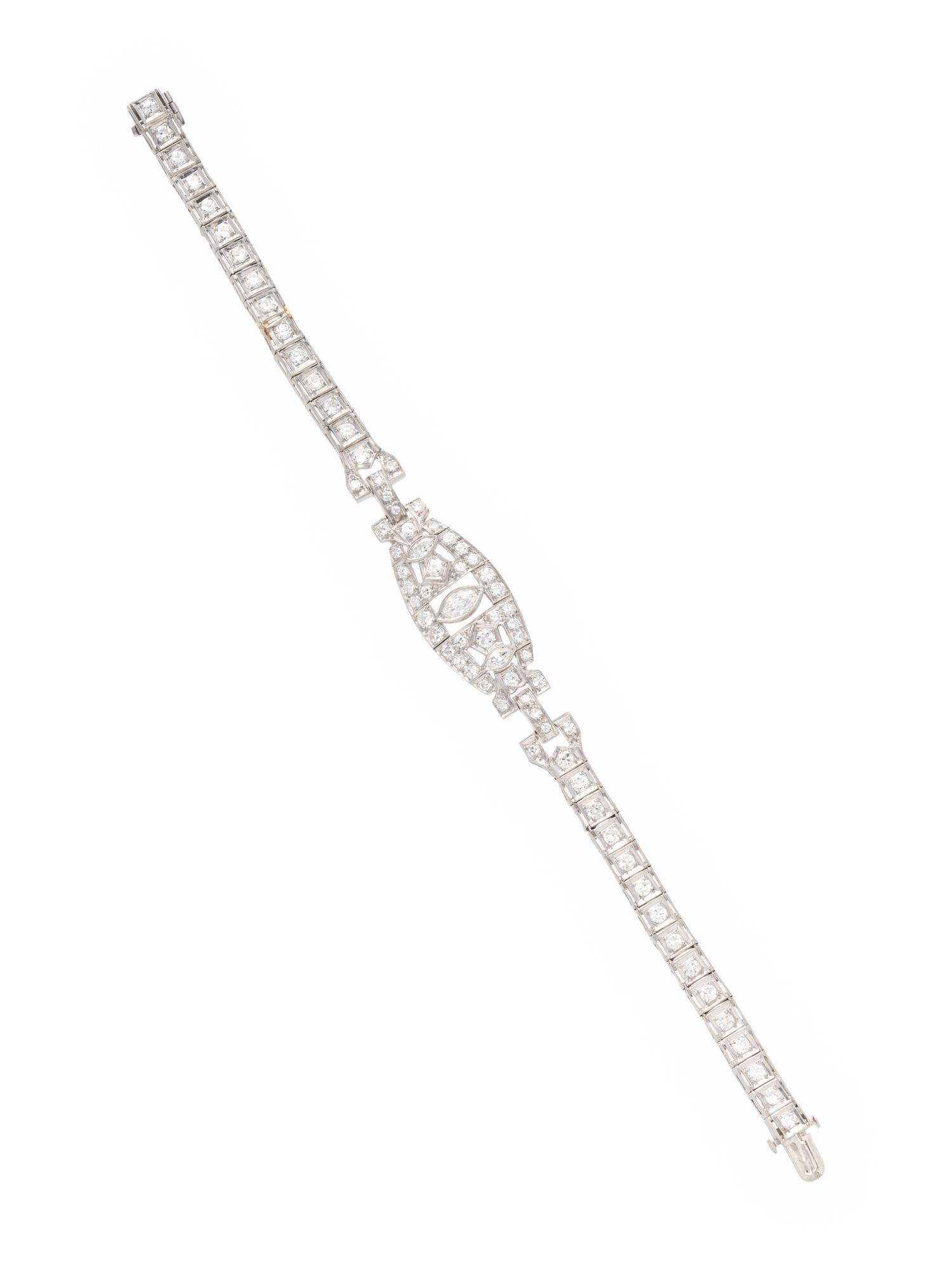 ART DECO, DIAMOND BRACELET