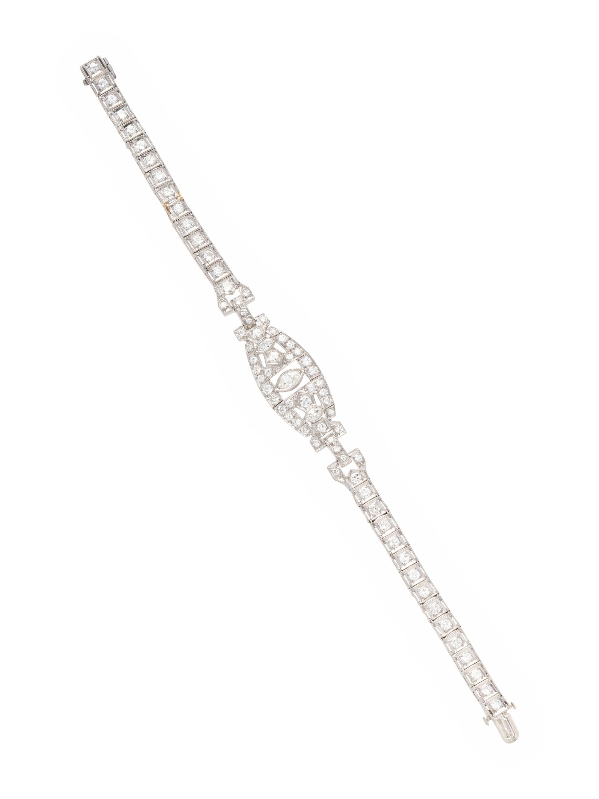 ART DECO, DIAMOND BRACELET