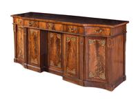 A Regency Mahogany Sideboard with Part-Ebonized Inlay