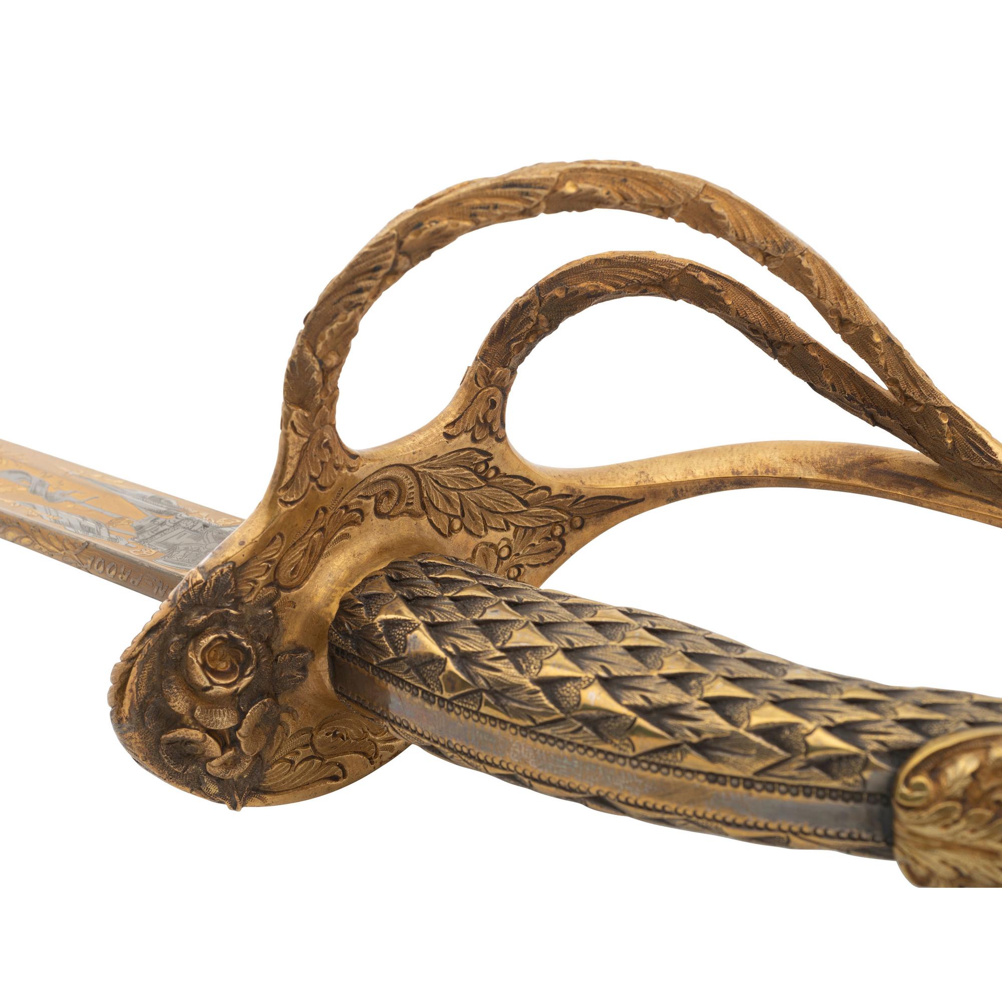 Presentation Grade Clauberg Cavalry Officer's Sword Inscribed to General James G. Blunt with CDV