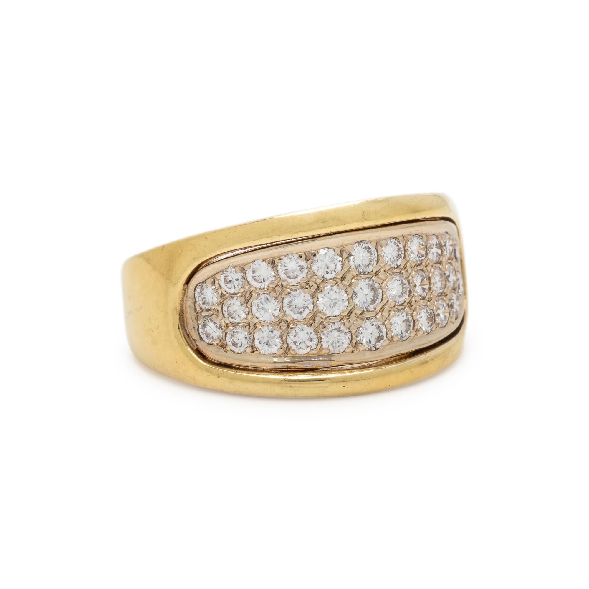 YELLOW GOLD AND DIAMOND RING