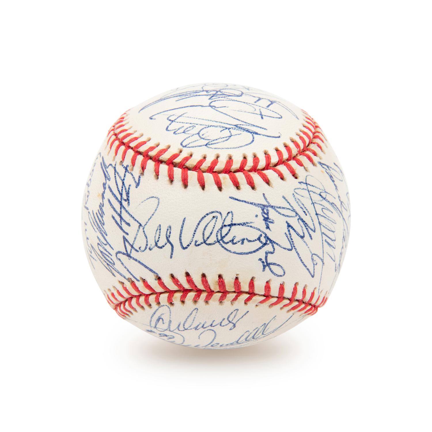 A 2000 National League Champion New York Mets Team Signed Autograph Baseball - 31 Signatures (Beckett Authentication Services Letter)