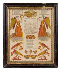 Three German Fraktur Birth Certificates