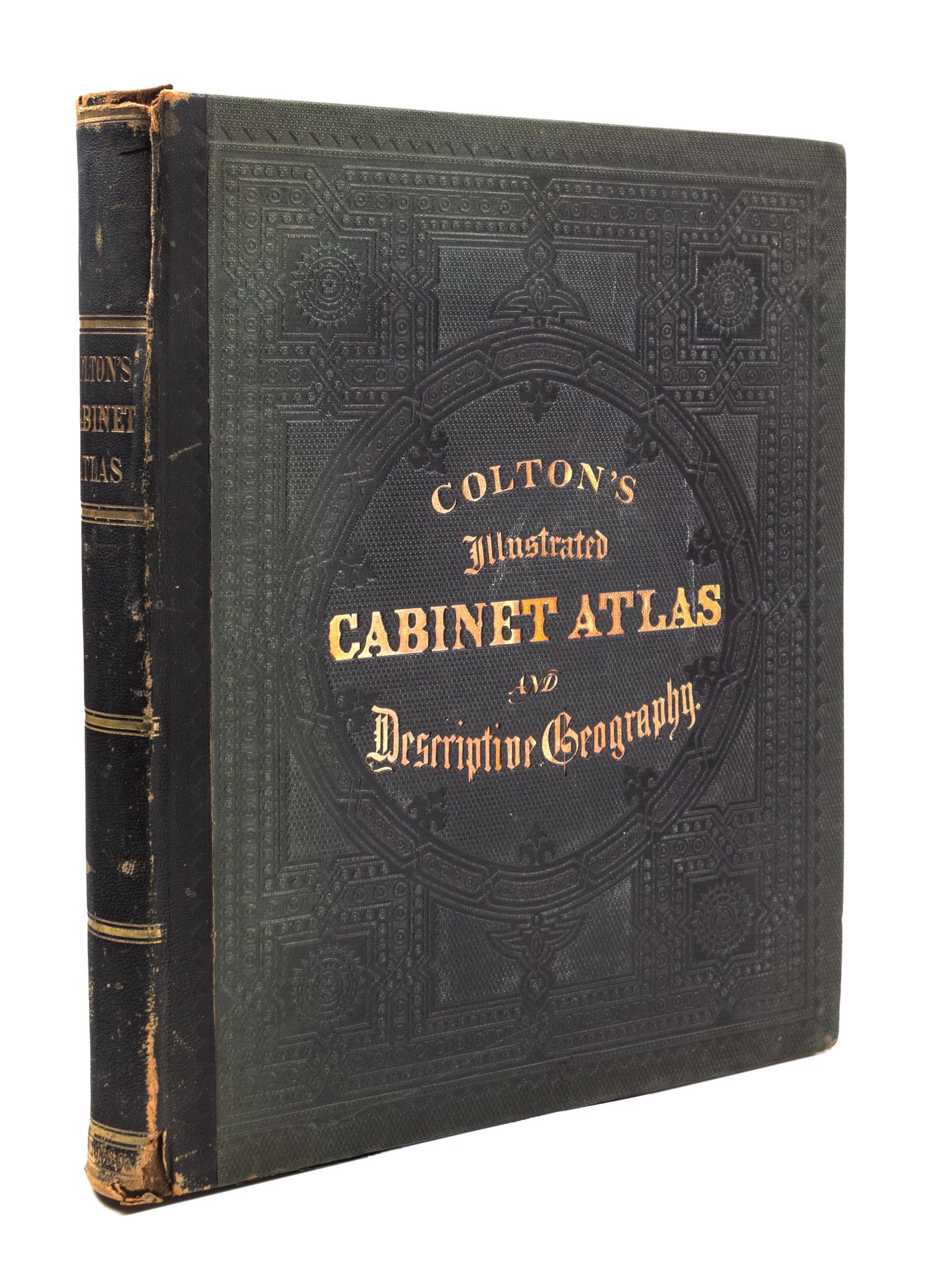 (ATLAS) COLTON, G.W. Colton's Illustrated Cabinet Atlas and Descriptive Geography. New York, 1862.