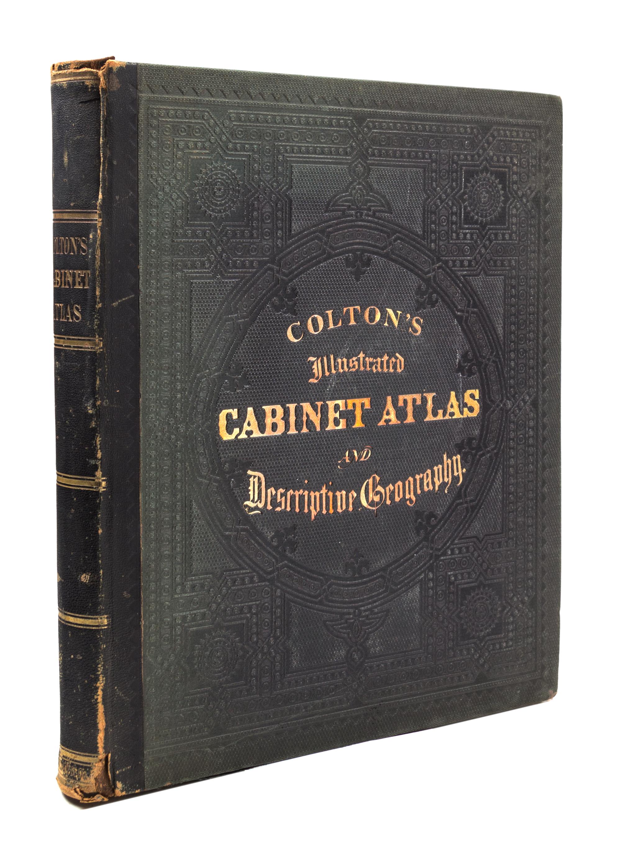 (ATLAS) COLTON, G.W. Colton's Illustrated Cabinet Atlas and Descriptive Geography. New York, 1862.
