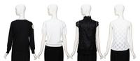 Chanel, Four Black & White Tops