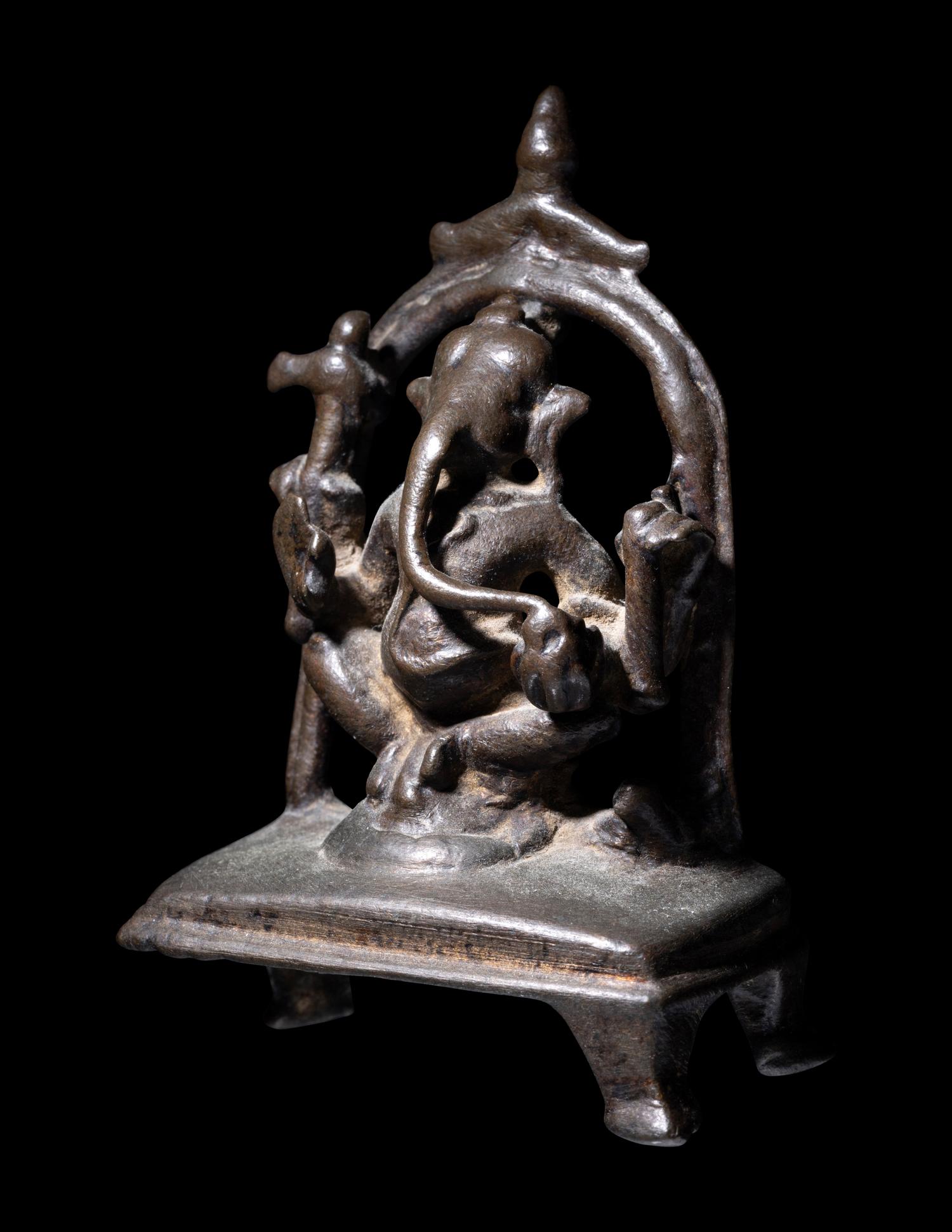 An Indian Bronze Figure of Ganesha