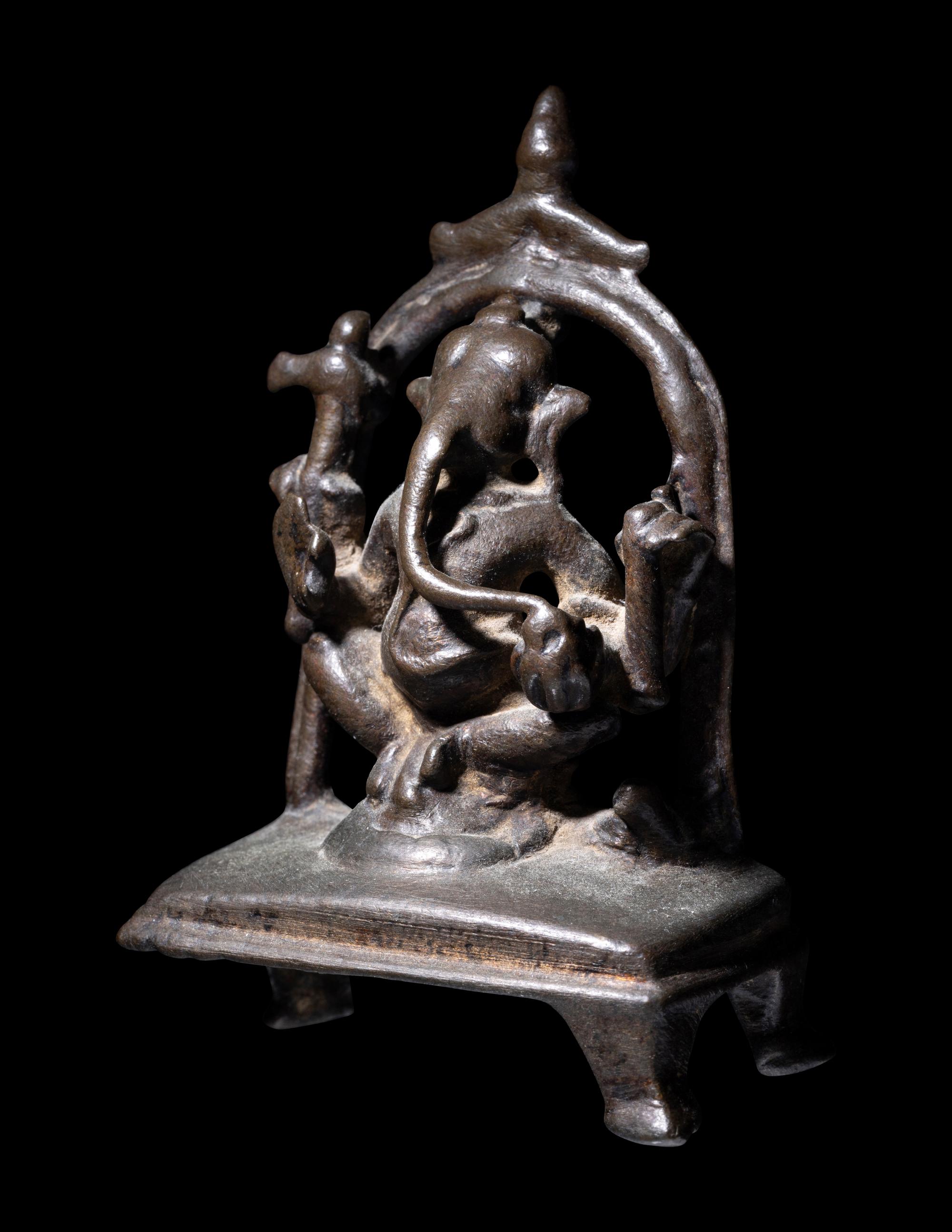 An Indian Bronze Figure of Ganesha