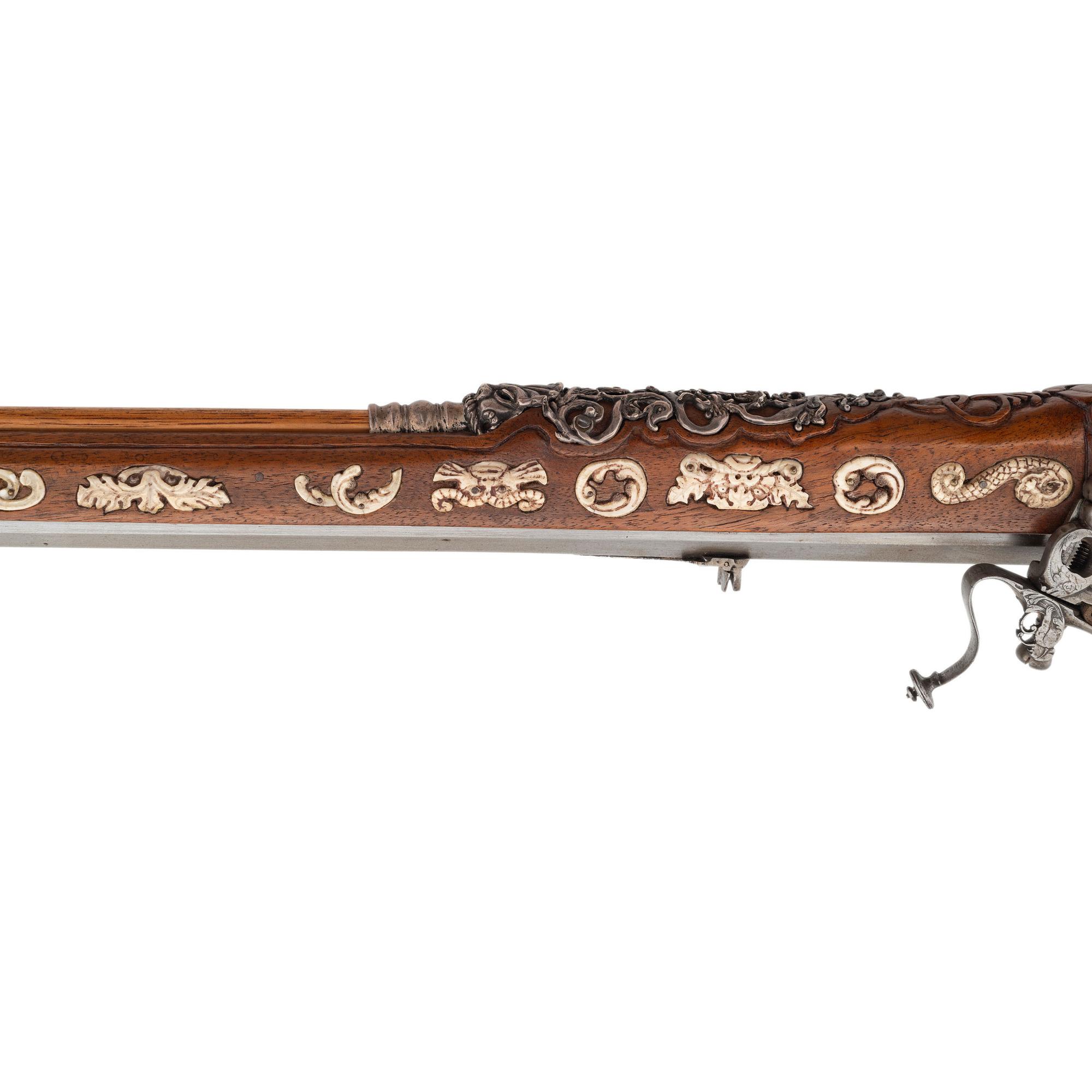 Contemporary Wheellock Rifle by John B. Derrick (American, b.1936)