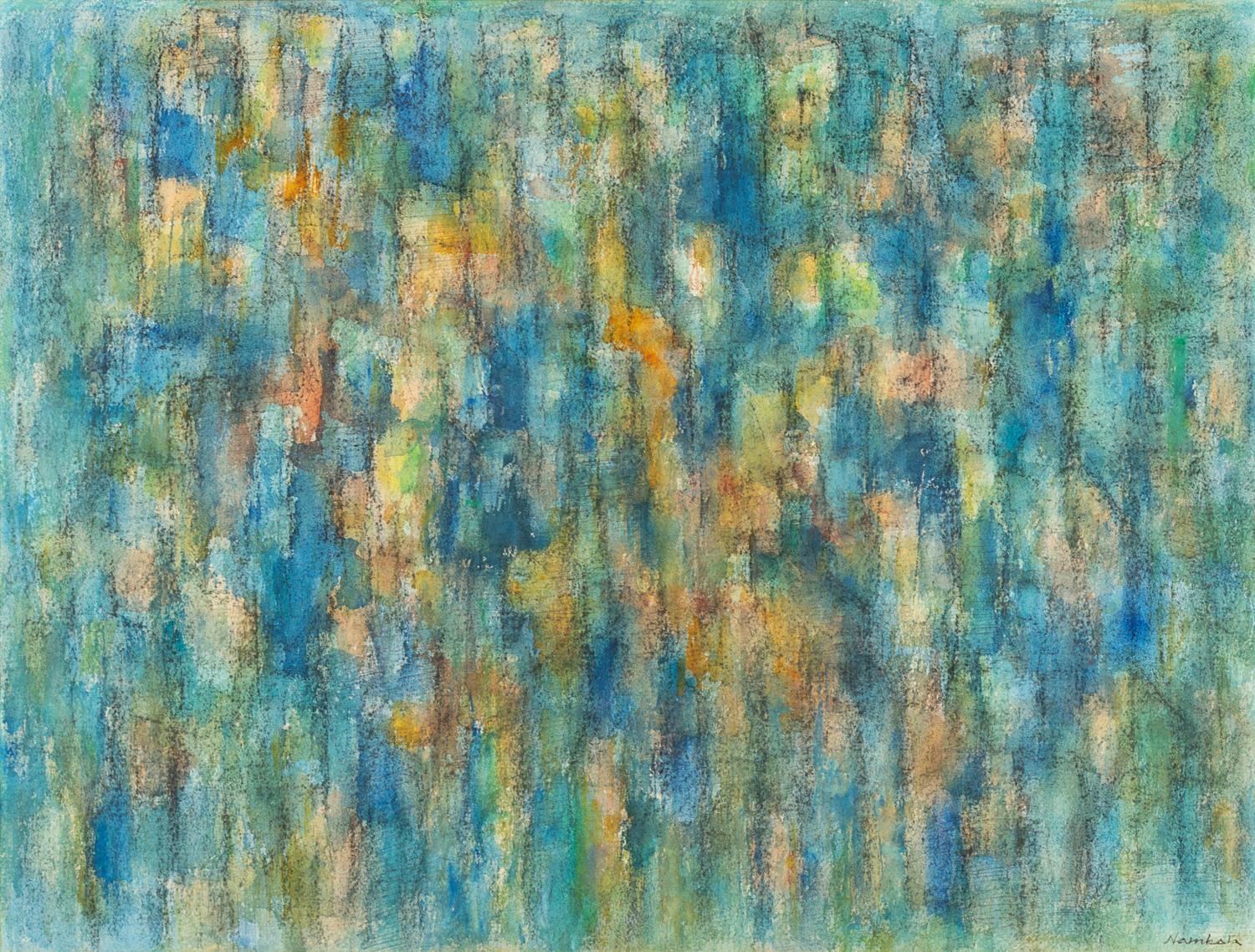 Tatsuoki Nambata, (Japanese, 1905-1997), Street in Spring, 1989
