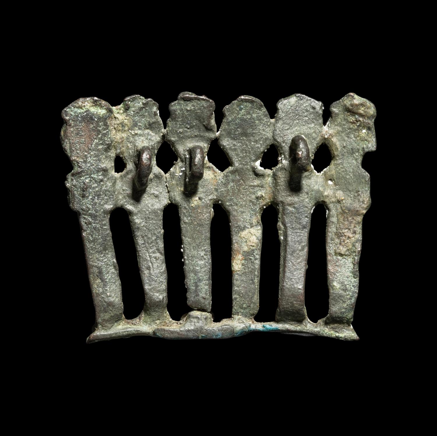An Egyptian Bronze Osiris Group