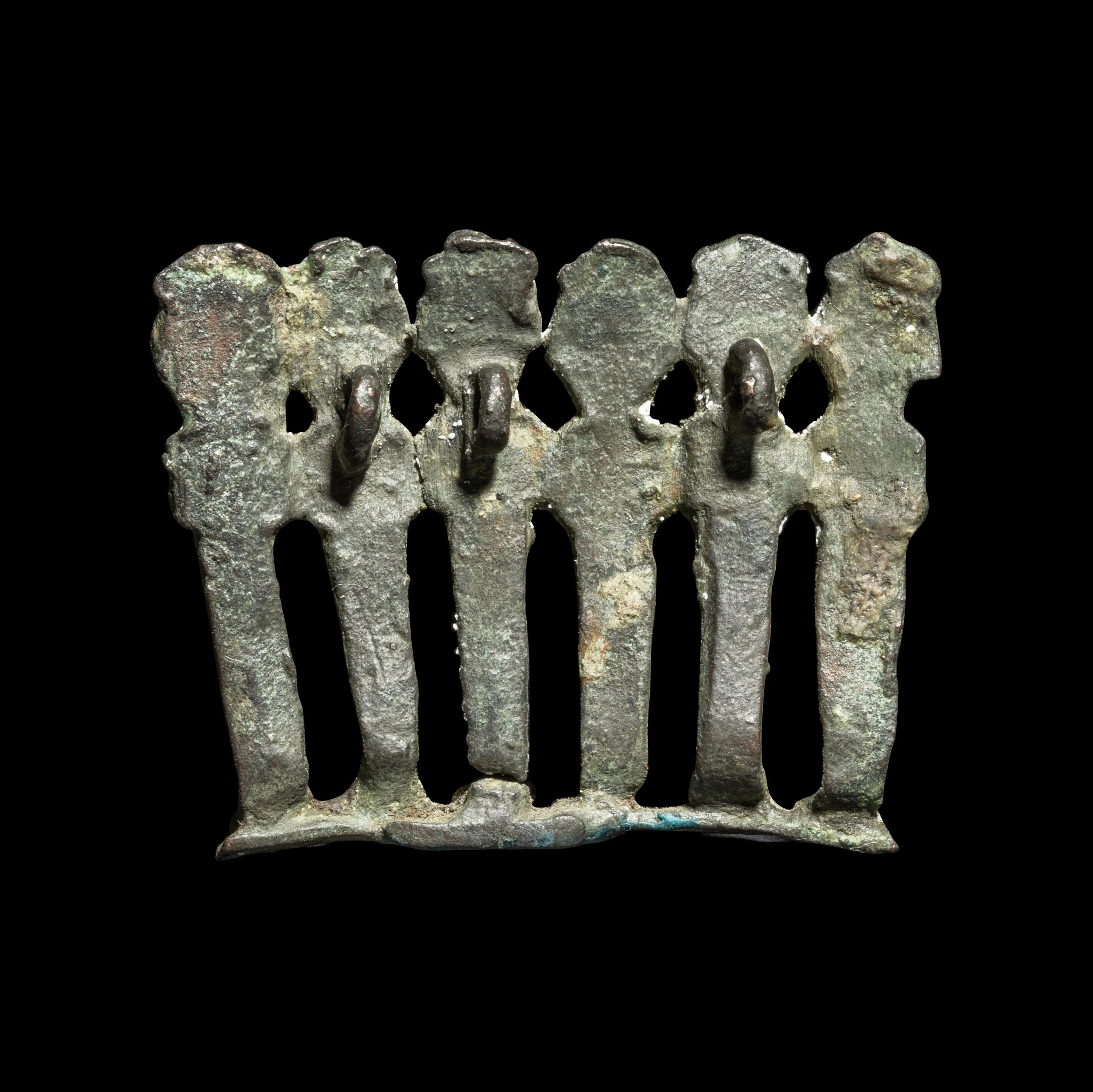 An Egyptian Bronze Osiris Group