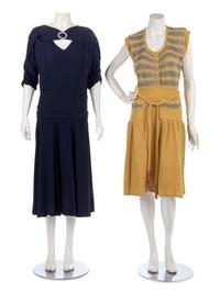 Four Vintage Day & Evening Dresses, 1940s