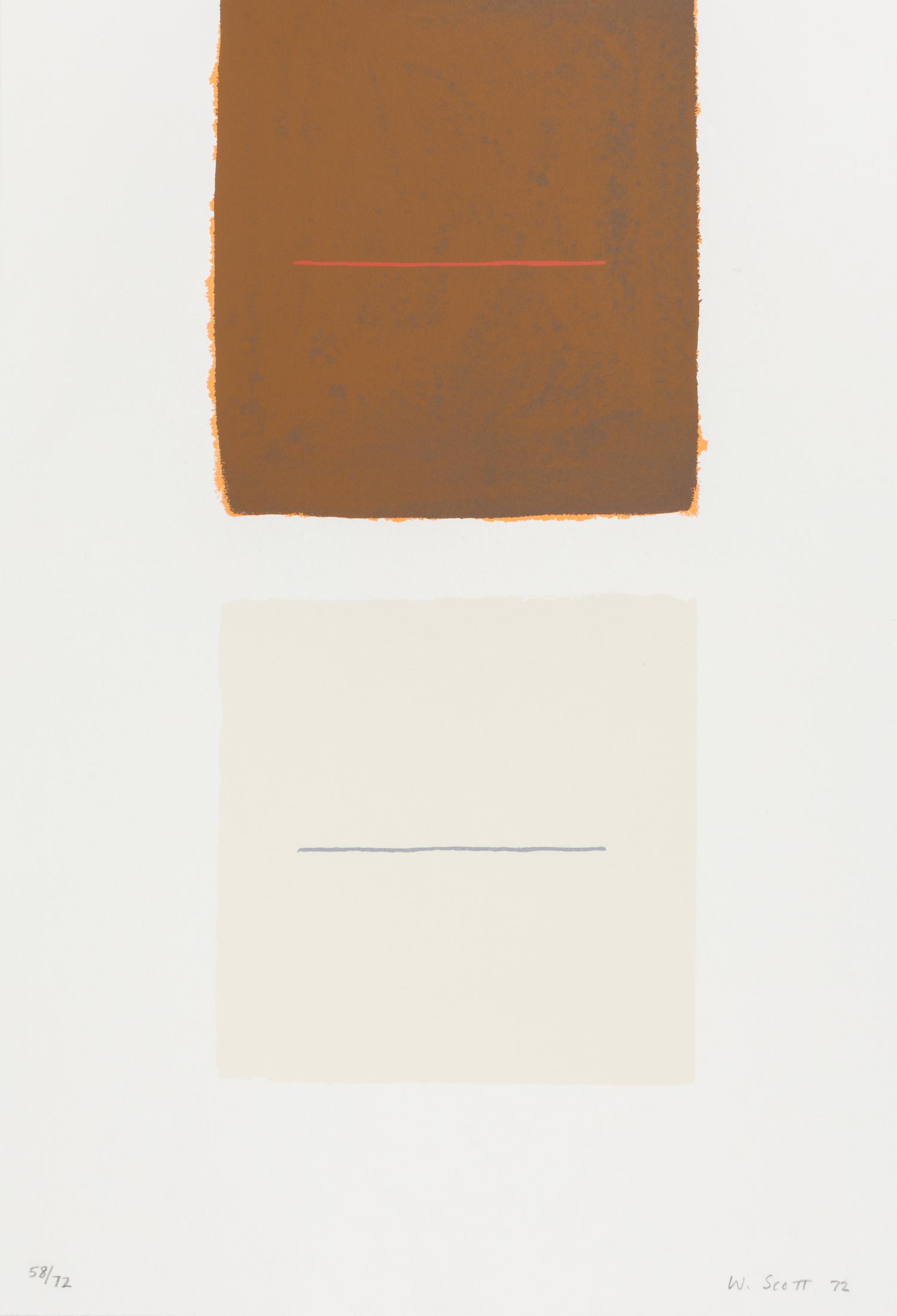 William Scott, (British, 1913-1989), A pair of works from A Poem for Alexander, 1972